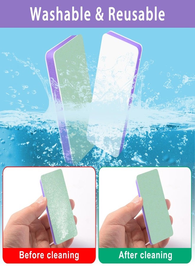 CGBE Nail Buffer and Shine Kit, 20pcs Nail Shine Buffer Blocks for Natural Acrylic Nails Polisher Fingernail Buffer Buffing File 1000/4000 Grit - Purple - Image 5